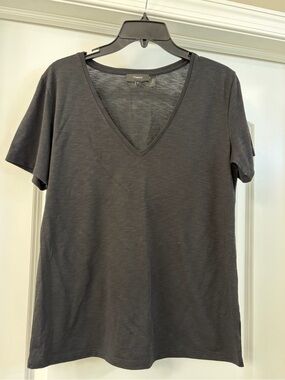Theory Black V Neck T-Shirt EUC size Medium